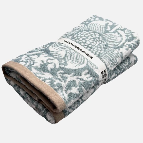 4 Pc William Morris KENNETT Pale Blue Floral Vines Bath and Hand Towel Set NEW - Picture 8 of 11